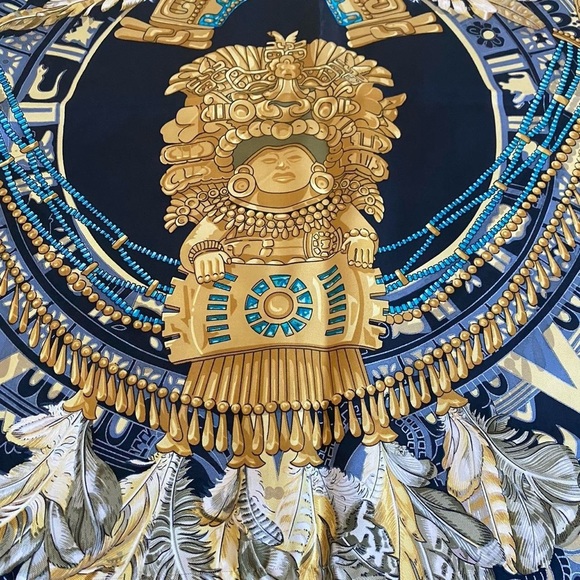 Hermes Mexique Scarf - Vintage - EUC - Authentic! - Picture 3 of 4